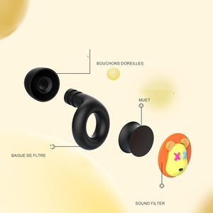 ناعمة للغاية قابلة لإعادة الاستخدام حساسة للمدافعين عن الأذن مرنة في النوم - Product Image 6