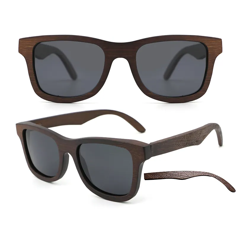 Technology good price Sunglasses men high quality wood sunglasses bamboo china