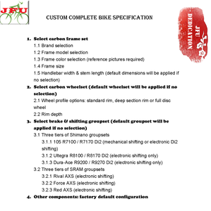 Bicicleta de Carreras Personalizada Completa, Bicicleta de <span class=keywords><strong>Carretera</strong></span> JFUSL88 con Cuadro de Fibra de Carbono, Equipada con Piezas de Bicicleta para Specialized. Trekking. Canondale. <span class=keywords><strong>Scott</strong></span> - Product Image 5