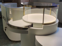 Table de présentation de bijoux personnalisée de haute qualité avec vitrine de bijoux pour les meubles d'affichage de bijouterie