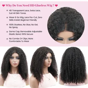 Desgaste e vá glueless Peruca 6X9 M Cap HD Lace Frontal Cutícula Alinhada Cabelo Raw Indiano Lace Perucas Finas Hd Lace Frontal Perucas Para Mulheres