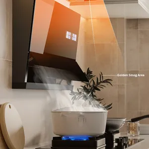 Cappa aspirante automatica One-Touch con ventilazione, illuminazione LED, bassa rumorosità, classe di efficienza energetica, apertura/chiusura automatica, attivazione vocale intelligente - Product Image 3