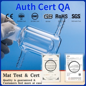 कारखाना कस्टम क्यूarzo ने मानक संयुक्त के साथ डबल-दीवार जैकेट बेकर ट्यूब रिएक्टर मानक संयुक्त के साथ - Product Image 5