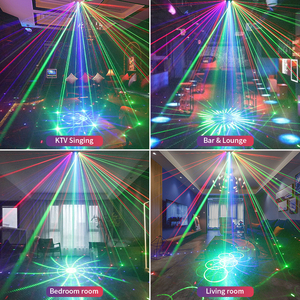 Équipements DJ professionnels : Projecteur laser à faisceau 9 yeux RVBW 4-<span class=keywords><strong>en</strong></span>-1, éclairage de scène à tête mobile LED pour discothèques et soirées - Product Image 4