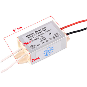 छोटे बिजली की आपूर्ति 12 v 1a निविड़ अंधकार लगातार वोल्टेज 12 v 1amp 12 एलईडी प्रकाश ड्राइवर्स एल्यूमीनियम मिनी ड्राइवर का नेतृत्व किया w - Product Image 3