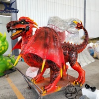 Park Attraction Statue de Dragon mécanique grandeur nature Dragon Animatronic réaliste à vendre