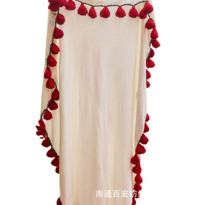 Knitted Rose <b>Blanket</b> 110cm 150cm Handcrafted Bohemian Style Throw For Gift - Product Image 5