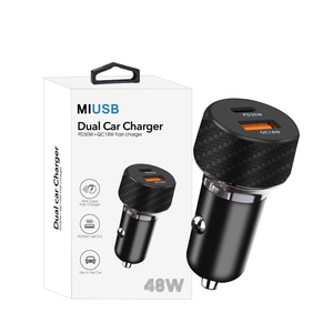 Caricabatterie da auto in metallo USB C 60W A+C+C a forma di O con 3 porte, caricabatterie da auto super veloce a 3 porte, adattatore per accessori telefonici - Product Image 6