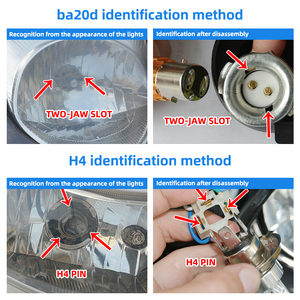 Dubbele Kleur LED 12V tot 32V <span class=keywords><strong>H4</strong></span> BA20D P15D Motorfiets Koplamp Lamp Hoge Lage Lichtsterkte Spotlight Motorfiets Rijlamp - Product Image 4