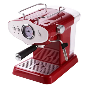 Machine <span class=keywords><strong>à</strong></span> expresso semi-automatique 1450W 15 bars avec <span class=keywords><strong>moulin</strong></span> réglable en acier inoxydable pour hôtel et usage domestique - Product Image 2