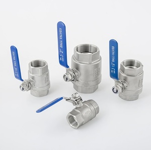 ลูกบอลสแตนเลส 2 ชิ้น SS304 SS316 เกลียว NPT BSP สำหรับน้ำ DN8 ถึง DN100 - Product Image 3