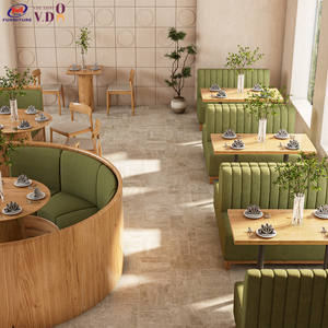 ออกแบบเฟอร์นิเจอร์ร้านอาหาร 3 มิติ ฟรี สำหรับร้านกาแฟ บาร์ ร้านแฮมเบอร์เกอร์ ร้านคาราโอเกะ คลับ ร้านอาหาร โซฟาแบบแบ่งส่วนพร้อมที่นั่ง - Product Image 2