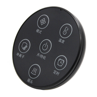 Negro 6 teclas círculo pequeño 6 botones Control remoto IR para luz nocturna pequeño electrodoméstico soporte personalizado