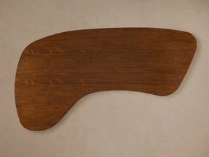 Escritorio de Oficina con Tapa de Madera de Cerezo Estilo Mid-Century, Cajones con Cierre Suave, Tiradores Empotrados, Base de Roble Ébano con Acabado Lacado a Mano - Product Image 5