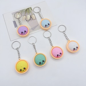 Más Popular Llavero de Mochila de PVC 3D con Diseño de Dumpling de Dibujos Animados, de Simulación, Misterioso y Adorable, Colgante Colorido, Juguete Antiestrés para Niños - Product Image 3