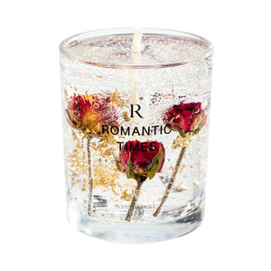 Vela de Cera de Soja Hecha a Mano con Flores Reales y Aroma a Gelatina, Fragancia Creativa para Interiores, Dormitorio, Aromaterapia, Regalo para el Día de San Valentín - Product Image 5