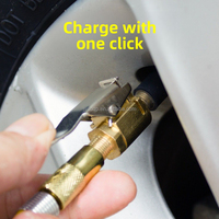 Quick Connect Car Inflator Tool Fahrzeug Reifen füller Pumpenst ecker Amerikanischer Düsen adapter Clip-on Conversion Reifen reparatur werkzeuge