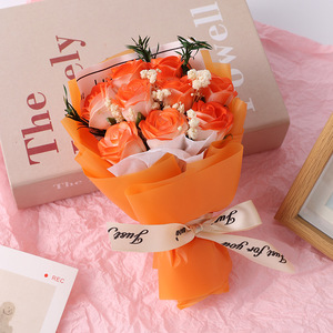 ช่อดอกไม้ขนาดเล็ก 9 ชิ้น ดอกกุหลาบสบู่ ดอกฮาวอร์ธีอา มินิมา ดอกไม้แห้ง ของขวัญวันวาเลนไทน์ ของขวัญวันแม่ ของขวัญวันเกิด - Product Image 4