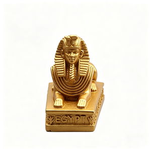Die lebensechte <span class=keywords><strong>Sphinx</strong></span> des alten Ägypten: Handbemalte Harzskulptur als Souvenir für Halloween und Heimdekoration - Product Image 1