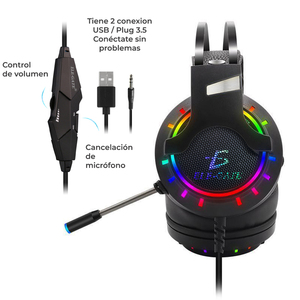 Gamer <b>Headset</b> <b>With</b> Led Rgb Lighting For <b>Ps4</b> Xbox Pc - Product Image 2