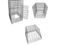 Cage à poulet carrée enduite de PVC Offre Spéciale pour des coqs de combat de coqs Cage à poulet pliable/pliable