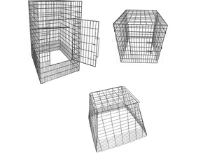 Cage à poulet carrée enduite de PVC Offre Spéciale pour des coqs de combat de coqs Cage à poulet pliable/pliable - Product Image 2
