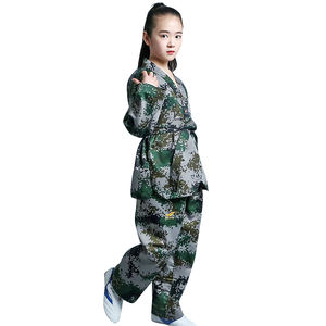Uniforme de Taekwondo Unisex de alta calidad, ropa deportiva, estilo de camuflaje, Material de algodón, logotipo bordado, servicio OEM para niños - Product Image 1