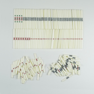 Palos de apuestas Mahjong portátiles 88 piezas ABS plástico japonés EE. UU. palos de conteo fichas especiales pieza de póquer con punto rojo punto negro - Product Image 1