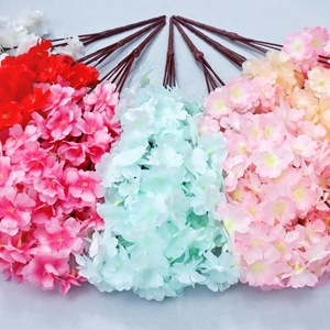 Branches <span class=keywords><strong>de</strong></span> fleurs <span class=keywords><strong>de</strong></span> cerisier artificielles, 5 têtes, fleurs <span class=keywords><strong>de</strong></span> cerisier en plastique, fleurs artificielles pour décoration <span class=keywords><strong>de</strong></span> mariage - Product Image 4