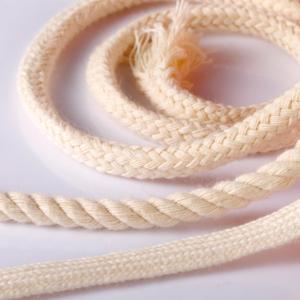 مخصص ملون مشمع القطن مضفر Drawcord لحقائب أربطة الحذاء الملابس والاكسسوارات والملابس - Product Image 1