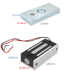 מיני locker דלת מגנטית 12v/24v אלקטרומגנטי מנעול 60 ק "ג 100lbs קיבולת נעילה צילינדרים - Product Image 3