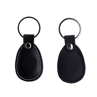 Porte-clés NFC RFID en cuir PU noir personnalisé avec logo, 13,56 MHz, programmable (213, 215, 216) - Vente Flash