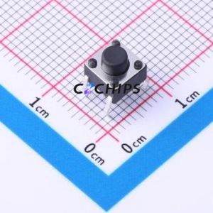 TSD001A05526A03 Tactile Switch Through hole Component (THT)-4P,6x6mm Switch Round Button 2.6N Through Hole 6mm - Product Image 1