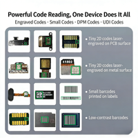 Escáner de Códigos de Barras Industrial DPM IP54 de Alta Resolución 1080*1280 Píxeles, Lector de Códigos Metálicos USB, Escaneo de Códigos 1D/2D/QR