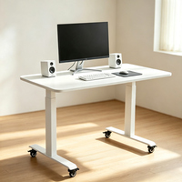 Pied de bureau assis-debout robuste certifié RoHS CE, 120 kg, 45 dB, silencieux, avec poulies, personnalisable avec logo, prix de gros