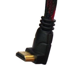 สาย HDMI ความเร็วสูง 19 พิน แบบ M/M งอ 90 องศา ยาว 1.5 เมตร สำหรับเชื่อมต่อเสียงและวิดีโอ - Product Image 3