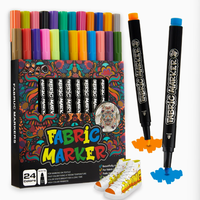 Bestationery Marqueur Permanent Imperméable Personnalisé pour Graffiti, Peinture Textile, Stylo Marqueur Permanent pour Tissu pour Coloration