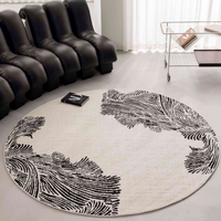 Tapis de chambre épais en PP sur mesure, imperméable et doux, pour sous le lit, sous la coiffeuse, tapis de sol, tapis de couloir, en stock