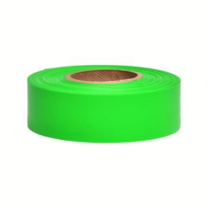 Cinta de PVC Vinílica Amarilla Fluorescente para Marcaje Topográfico, sin Perforaciones, Grosor de 0.085mm, para Atar Banderas - Product Image 5