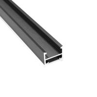 Haute transmission W16 * H20mm lumière LED miroir de salle de bain en aluminium T5 diffuseur acrylique 3500K blanc chaud CRI 90 élégant anodisé