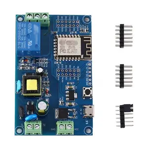 Neuestes AC/DC-Stromversorgungsmodul ESP8266 WLAN Einzelkanal-Relay-Modul ESP-12F Entwicklungsbrett Sekundärentwicklung