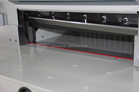 Cortadora de Papel Hidráulica Automática de Alta Precisión MILES 6710PX en Venta, Máquina de Corte de Papel Infrarroja de 30 mm, 100 mm, 670 mm