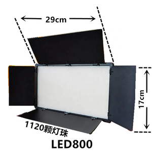 Kit de Lumière Vidéo LED Pro Professionnel 800 Couleurs Variables Alimenté par <span class=keywords><strong>Batterie</strong></span> avec Trépied de 2,1 M pour Éclairage Photographique - Product Image 2
