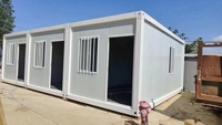 Maison conteneur préfabriquée de taille standard à assemblage rapide pour l'hébergement et le bureau des camps de travail dans les champs pétrolifères