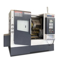Tour CNC horizontal robuste TCK46 à banc incliné avec capacités de fraisage, perçage et tournage de haute qualité