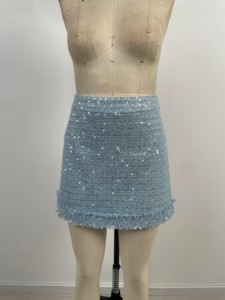 OEKO <span class=keywords><strong>Tweed</strong></span> di alta qualità personalizzato due pezzi Set elegante da donna per incontri di lavoro - Product Image 5