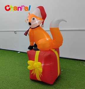 New Design Festive <strong>Fox</strong> <strong>Christmas</strong> Inflatable Decor LED Light up Outdoor Garden Patio <strong>Decoration</strong> for Holiday Display - Product Image 2