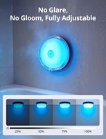 Lampu Mandi Isi Ulang Nirkabel RGB Multi-warna untuk Kamar Mandi, Lemari, Kamar Tidur, Ruang Tamu, Lampu Ambient