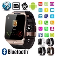 Montres intelligentes pour hommes DZ09 avec écran couleur HD numérique, appels Bluetooth, bracelet sportif, étanche, grande capacité de stockage TF, compatible Android et iOS