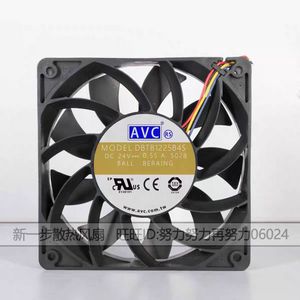 Ventilador de conducto AvC 120x120x25mm 24V 0.55A con doble rodamiento de bolas, ventilador axial de refrigeración para inversor - Product Image 1